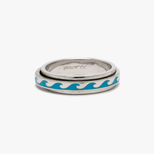 PURA VIDA ENAMEL WAVE FIDGET RING