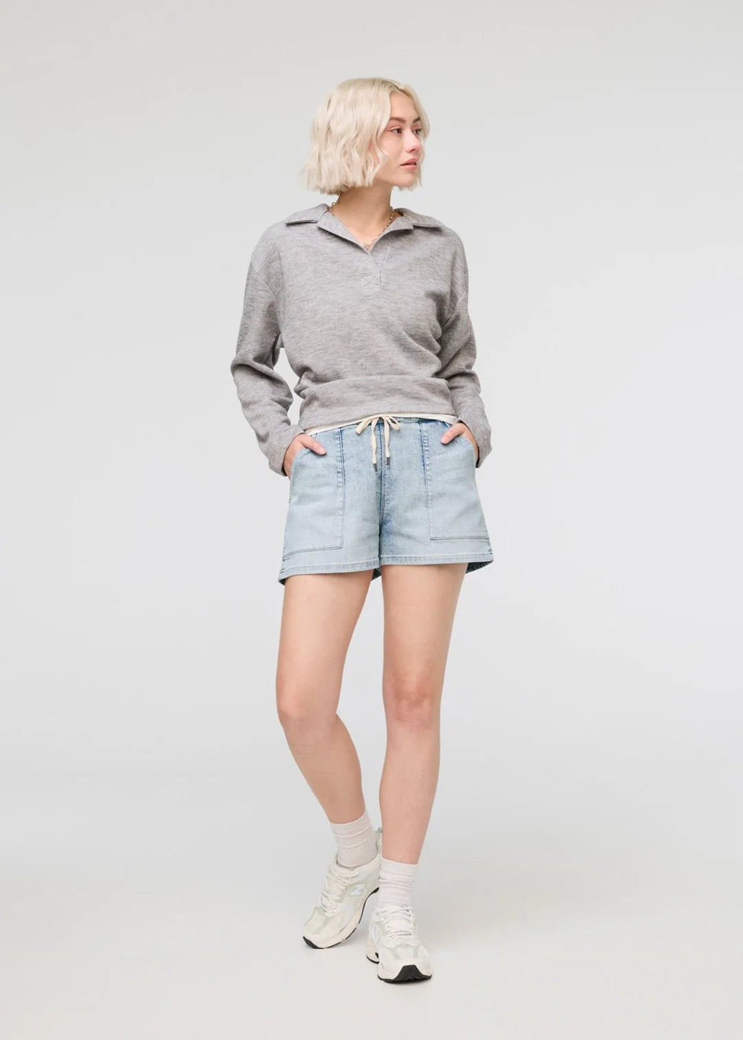 DU/ER PERFORMANCE DENIM HARBOUR SHORT