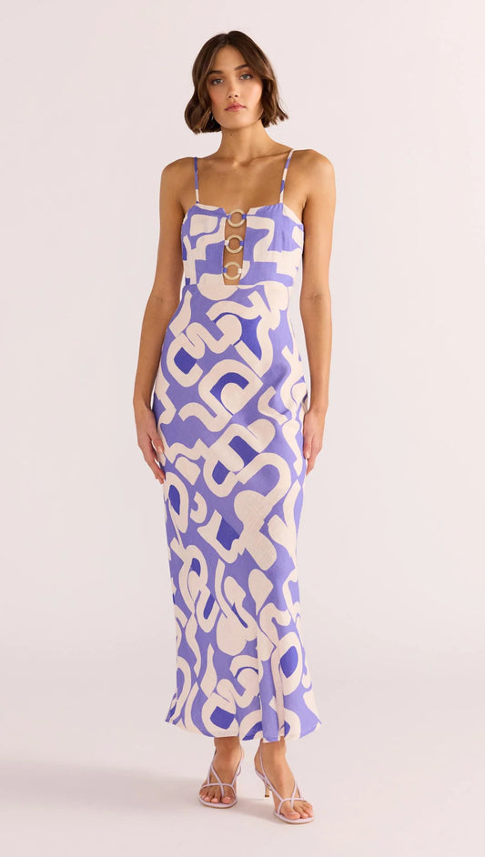 MINK PINK IRIS O RING MIDI DRESS