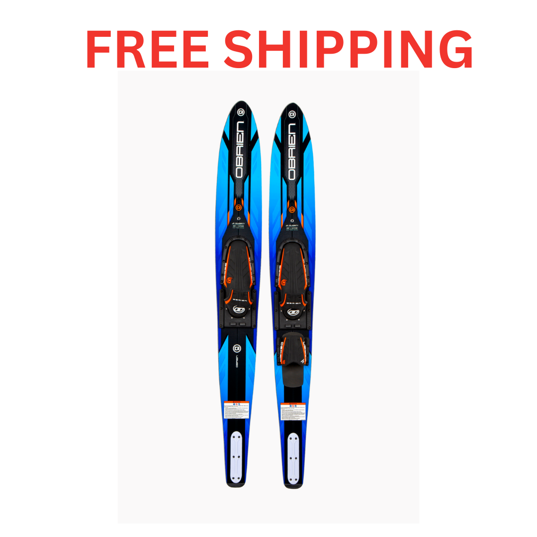 O'BRIEN JR CELEBRITY 58 COMBO WATER SKIS WITH X7 BINDINGS