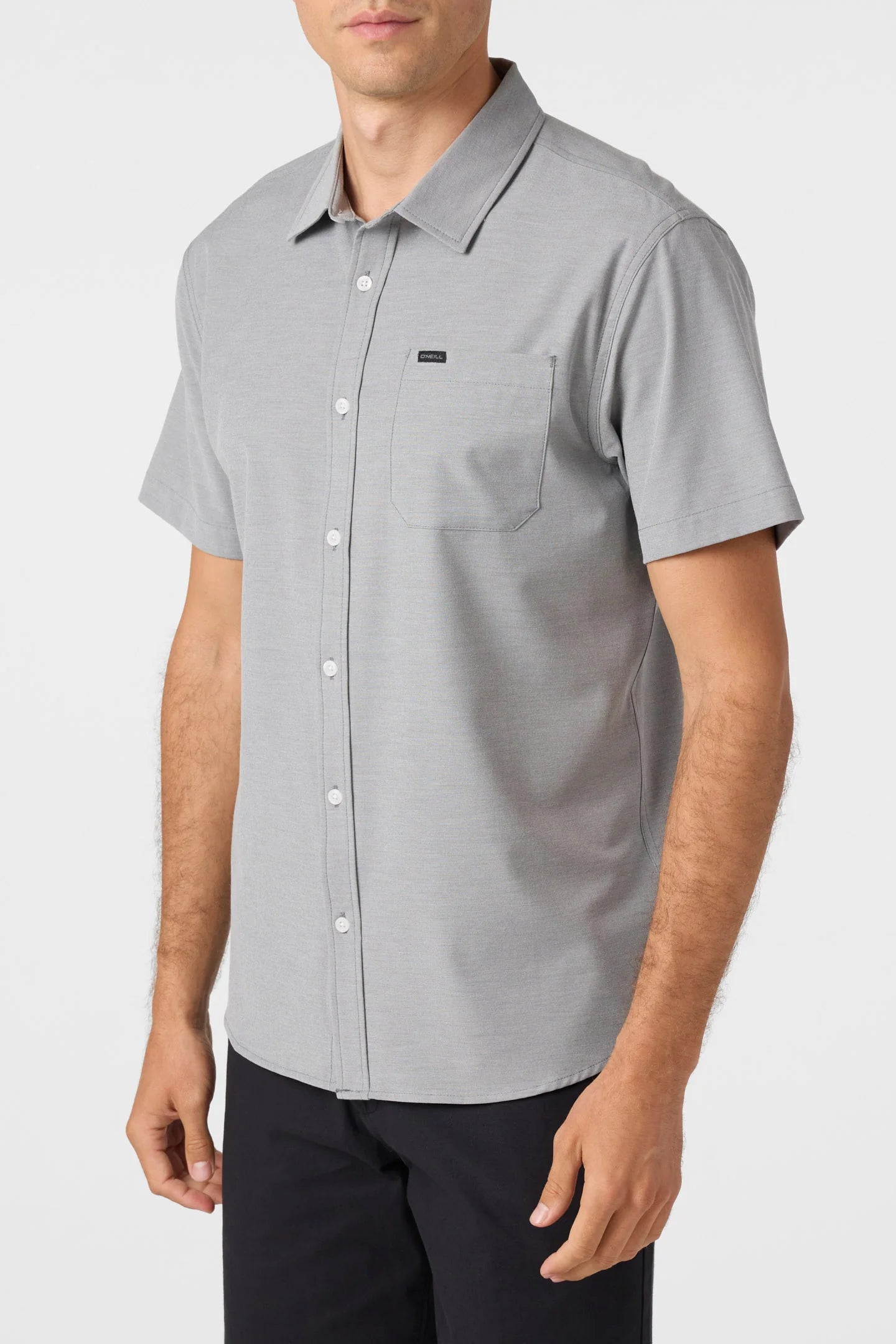 O'NIELL LIGHT CHECK HYBRID BUTTON UP SHIRT