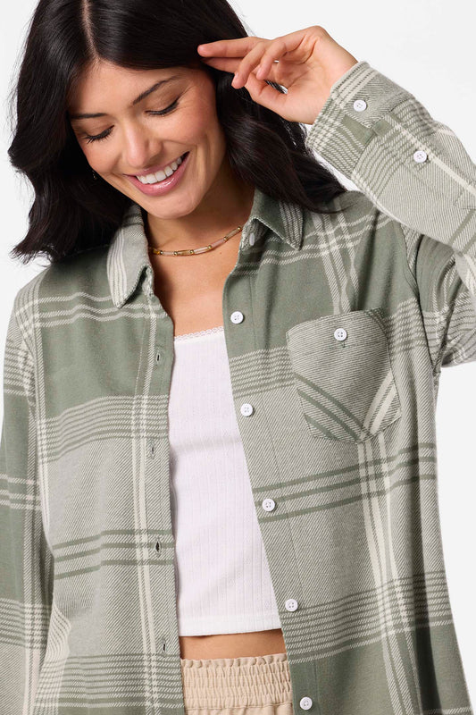 JORGINA LONG SLEEVE FLANNEL SHIRT