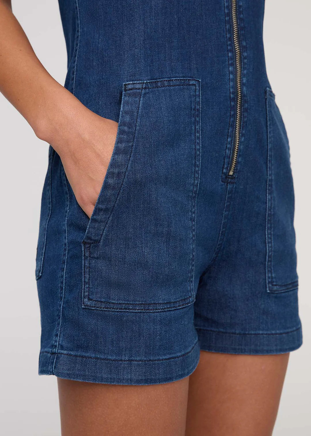 DU/ER DENIM LITE ROMPER