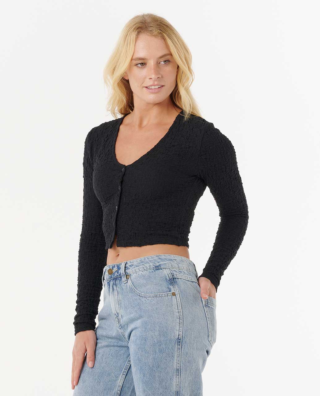 RIPCURL SUNSET LUAU TEXTURE LS