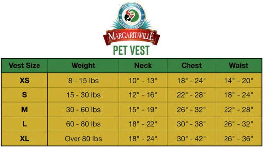 MARGARITTAVILLE PET VEST - Cottage Toys - Peterborough - Ontario - Canada