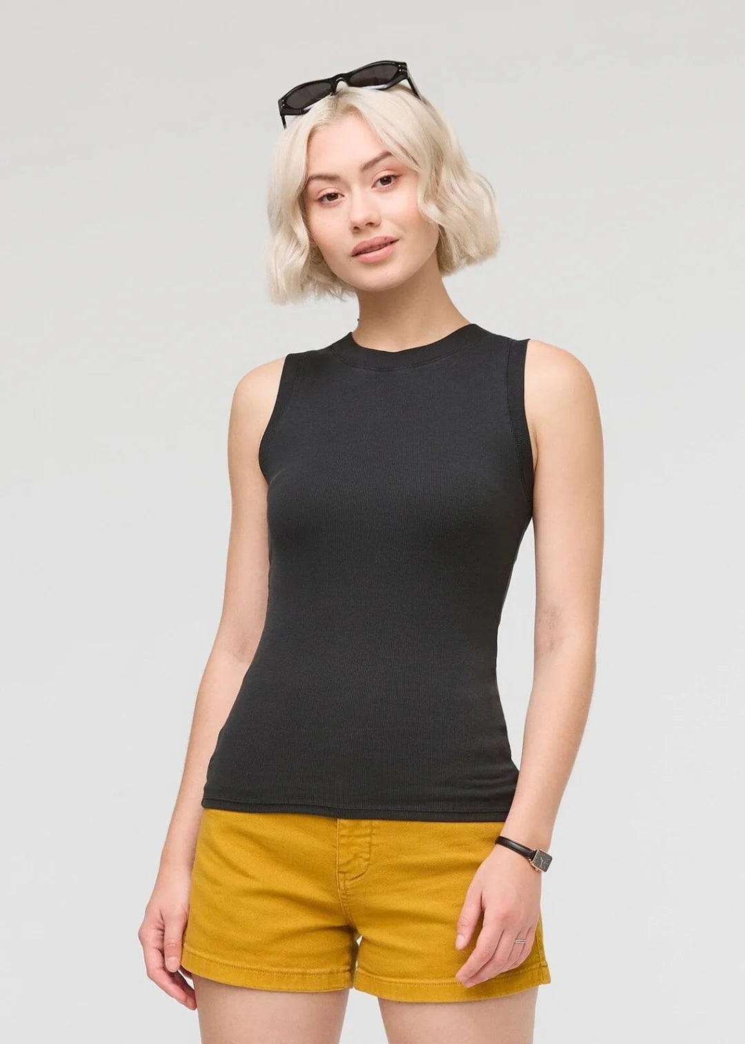 DU/ER PIMA RIB HIGHNECK TANK
