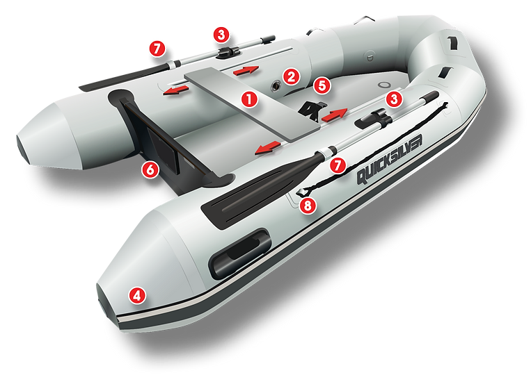 QUICKSILVER AIRDECK 320 INFLATABLE BOAT