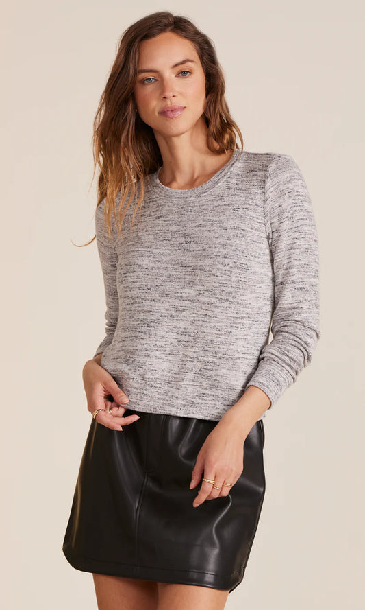BOBI LONG SLEEVE RIBBED CREWNECK