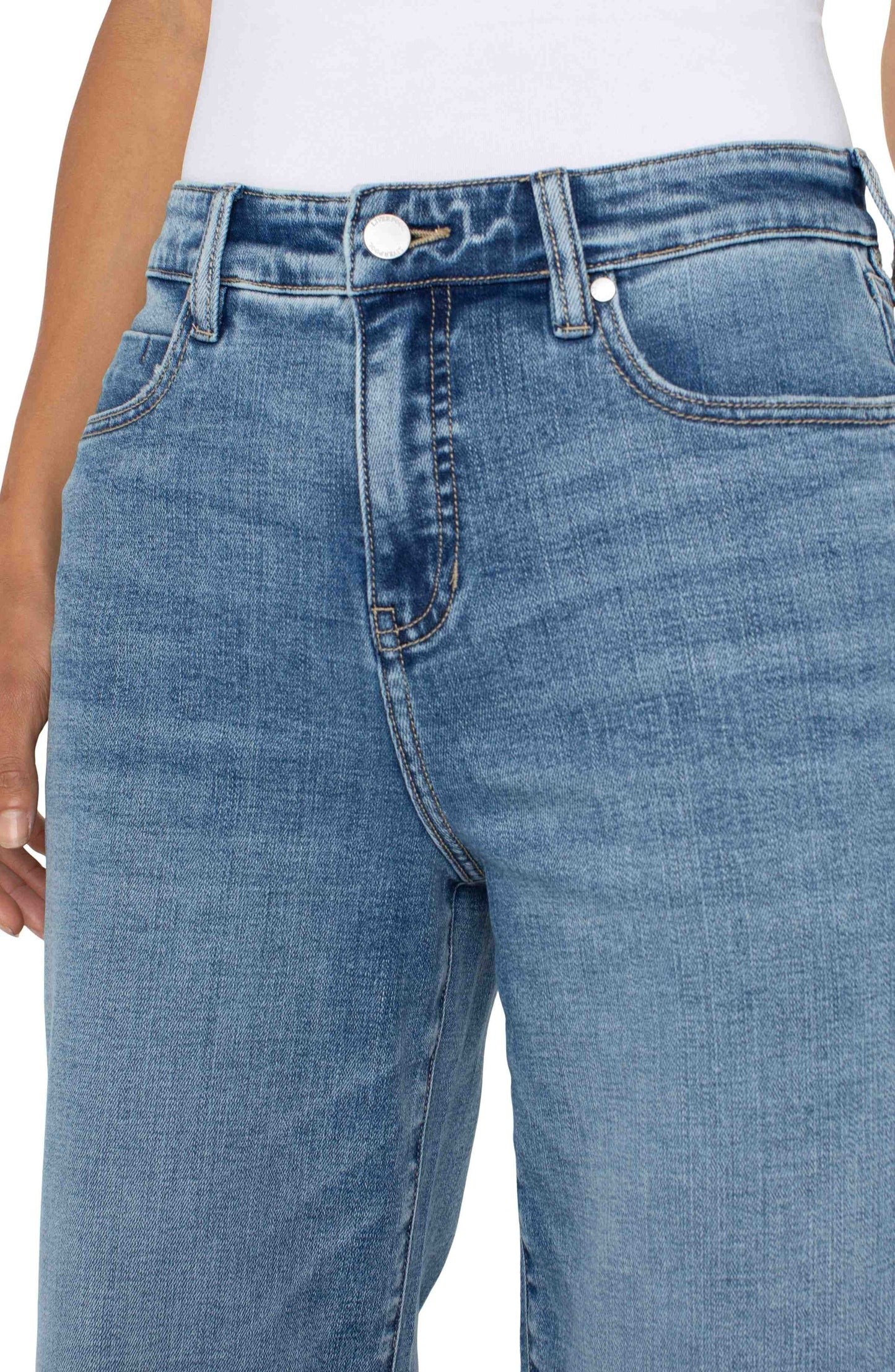 LIVERPOOL STRIDE HI-RISE WIDE LEG DENIM