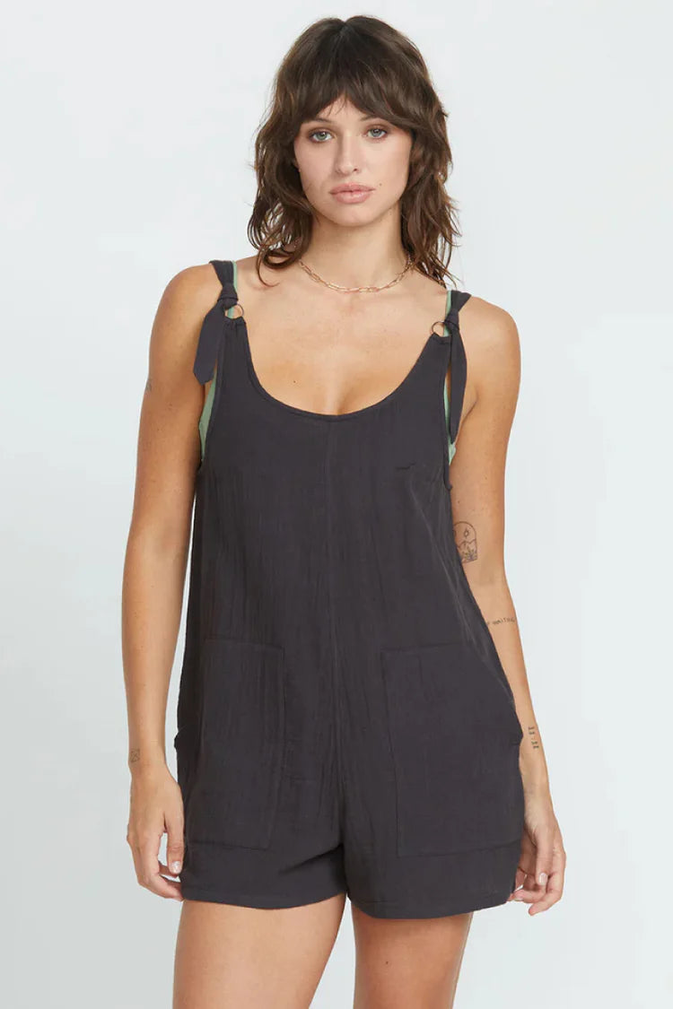 VOLC LIL TIE STRAP ROMPER