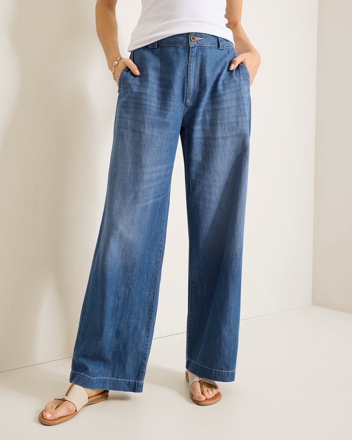 TOMMY BAHAMA LIGHT WEIGHT DENIM TROUSER