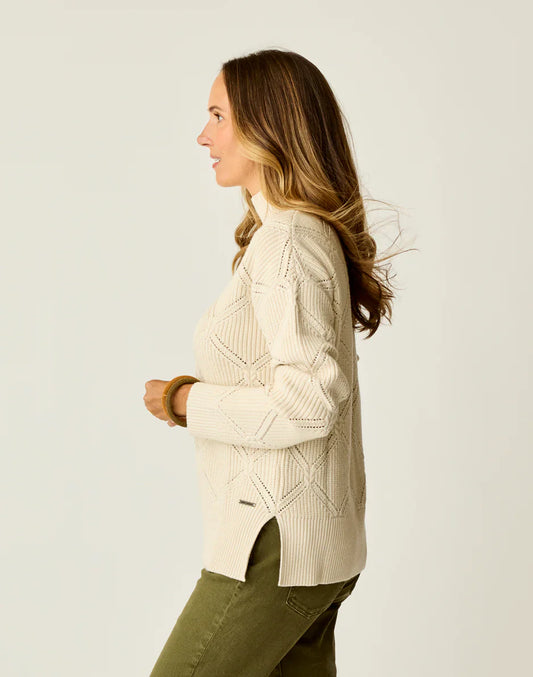CARVE WOODWARD ALLOVER WOMANS SWEATER