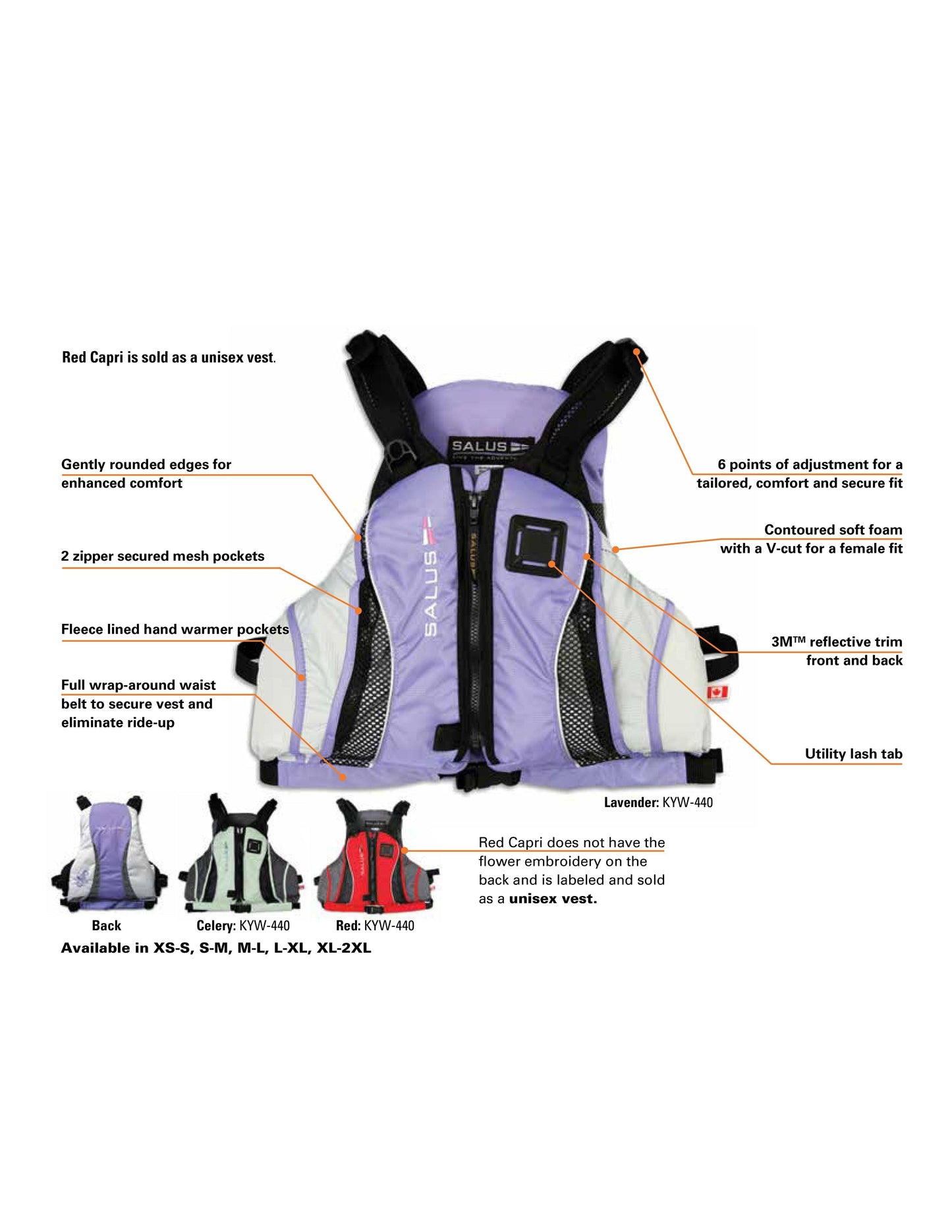 SALUS CAPRI LIFE VEST - Cottage Toys - Peterborough - Ontario - Canada