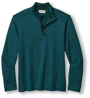 TOMMY BAHAMA NEW FLIP COAST HALF ZIP