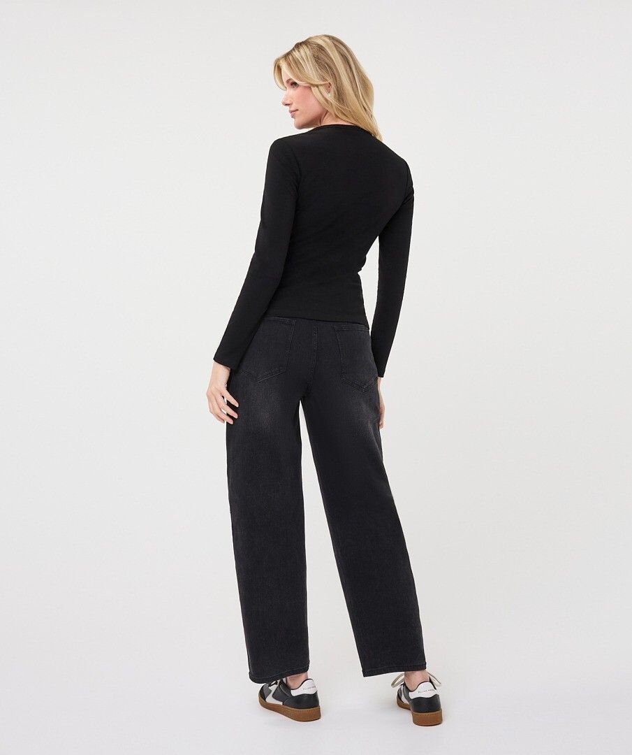 ESQUALO BARREL DENIM PANT
