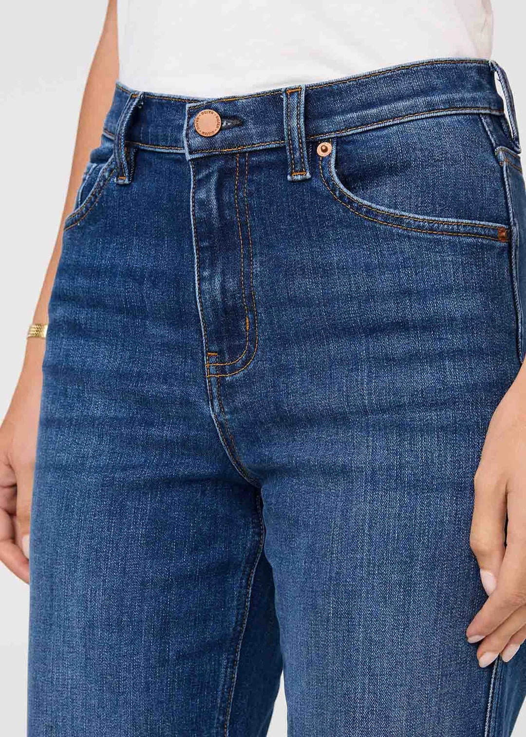 DU/ER PERF DENIM HIGH RISE STRAIGHT