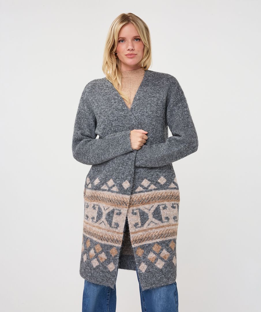 ESQUALO CARDIGAN INTARSIA
