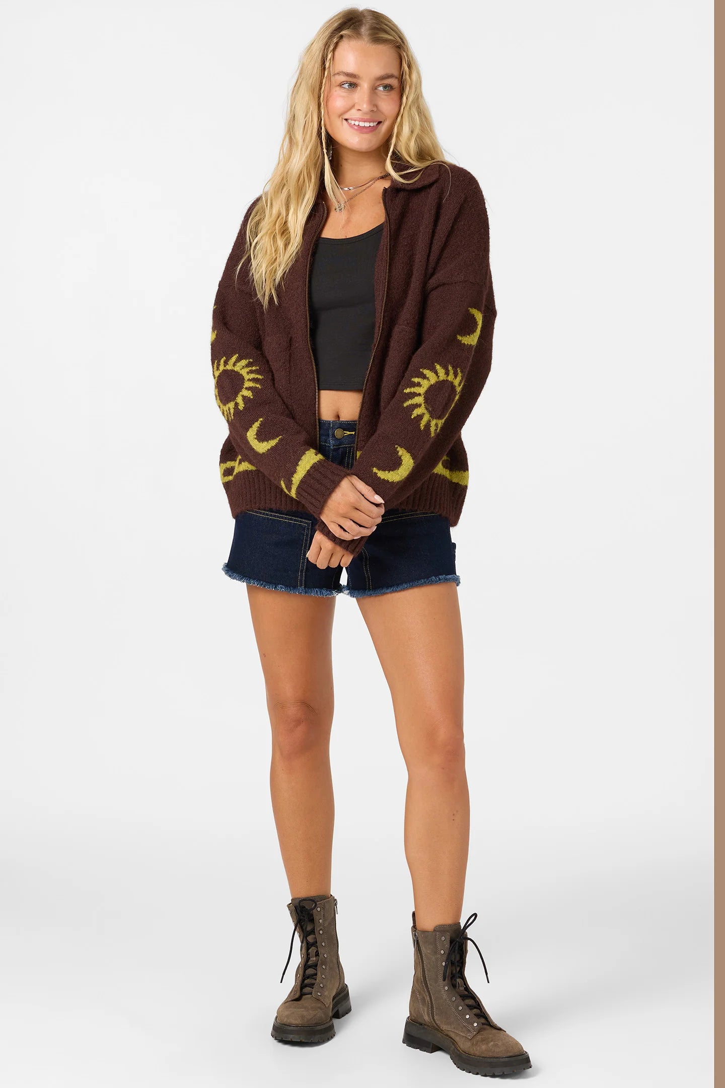 ONEILL CORRINE ZIP UP SWEATER