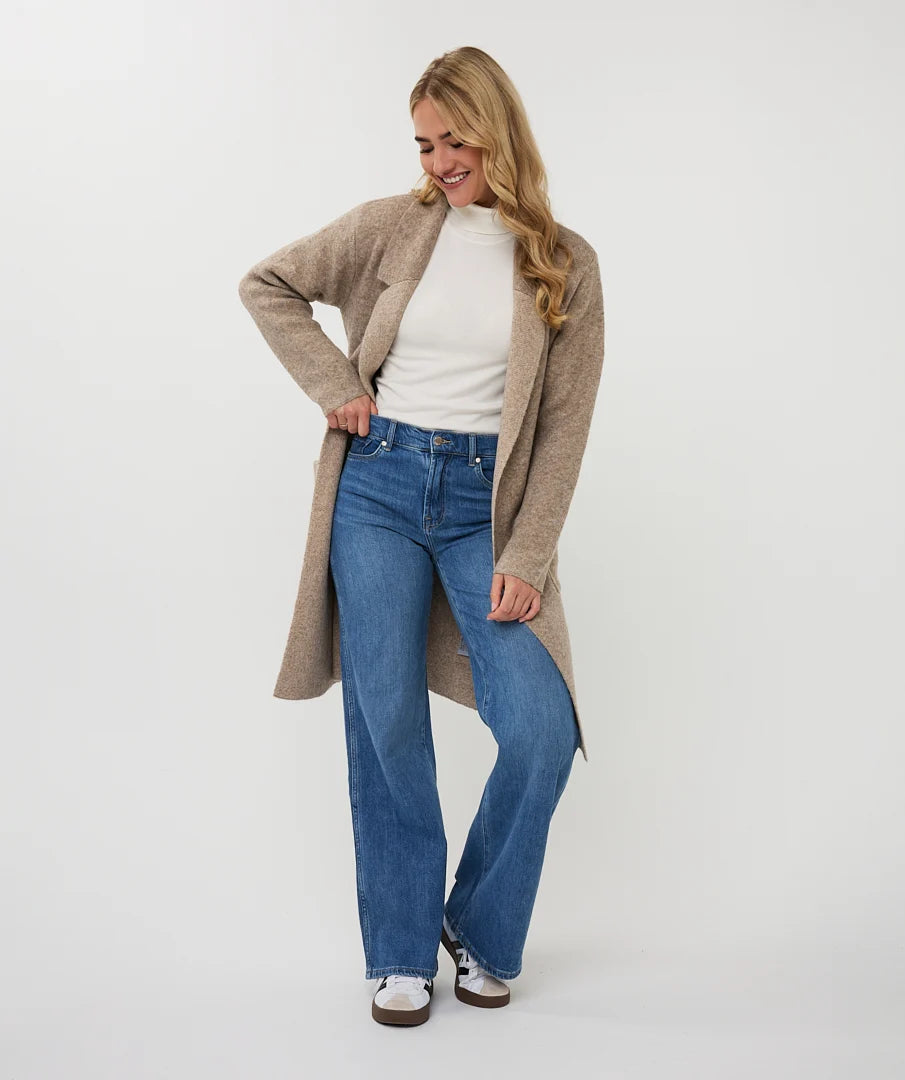 ESQUALO CARDIGAN LONG POCKET
