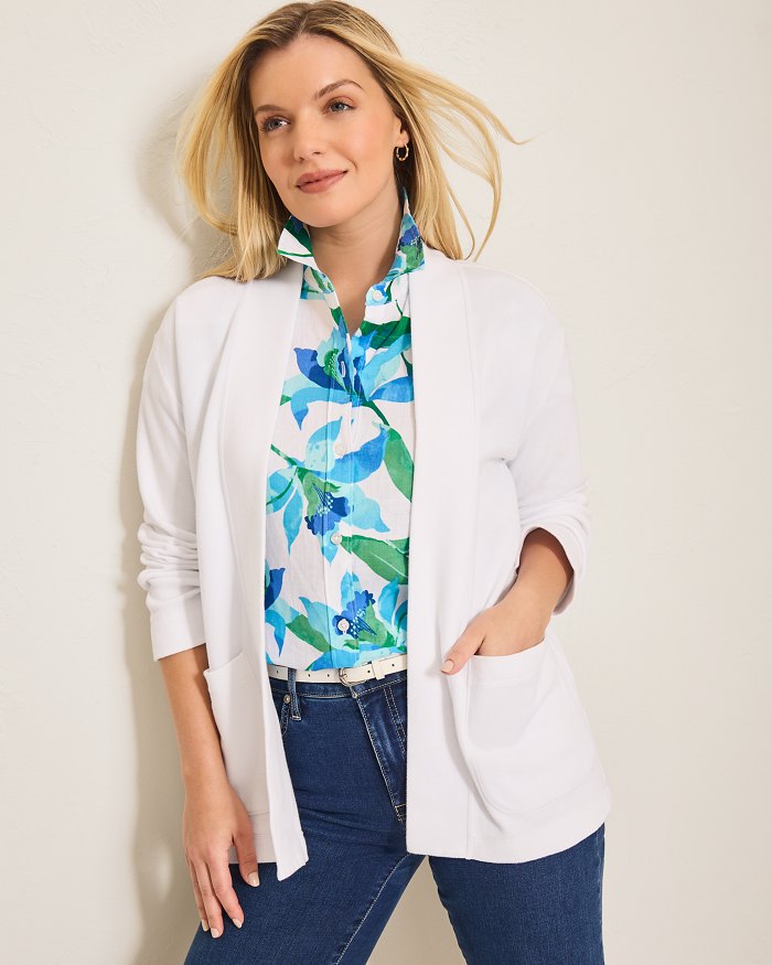 TOMMY BAHAMA ARUBA LS OPEN CARDIGAN