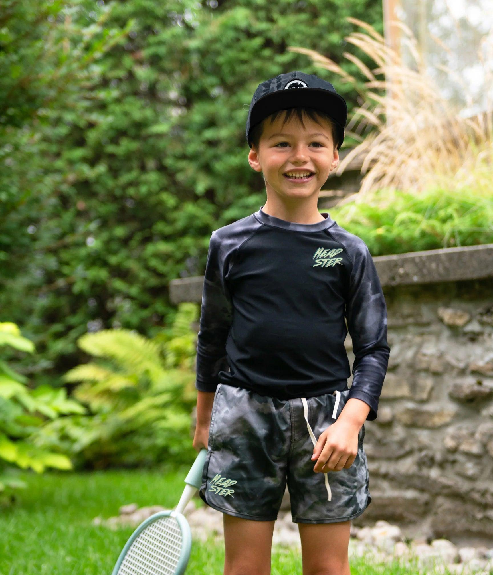 HEADSTER TIE DYE BLACK SWIM SHORT - Cottage Toys - Peterborough - Ontario - Canada