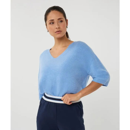 ESQUALO OVERSIZE V-NECK SWEATER