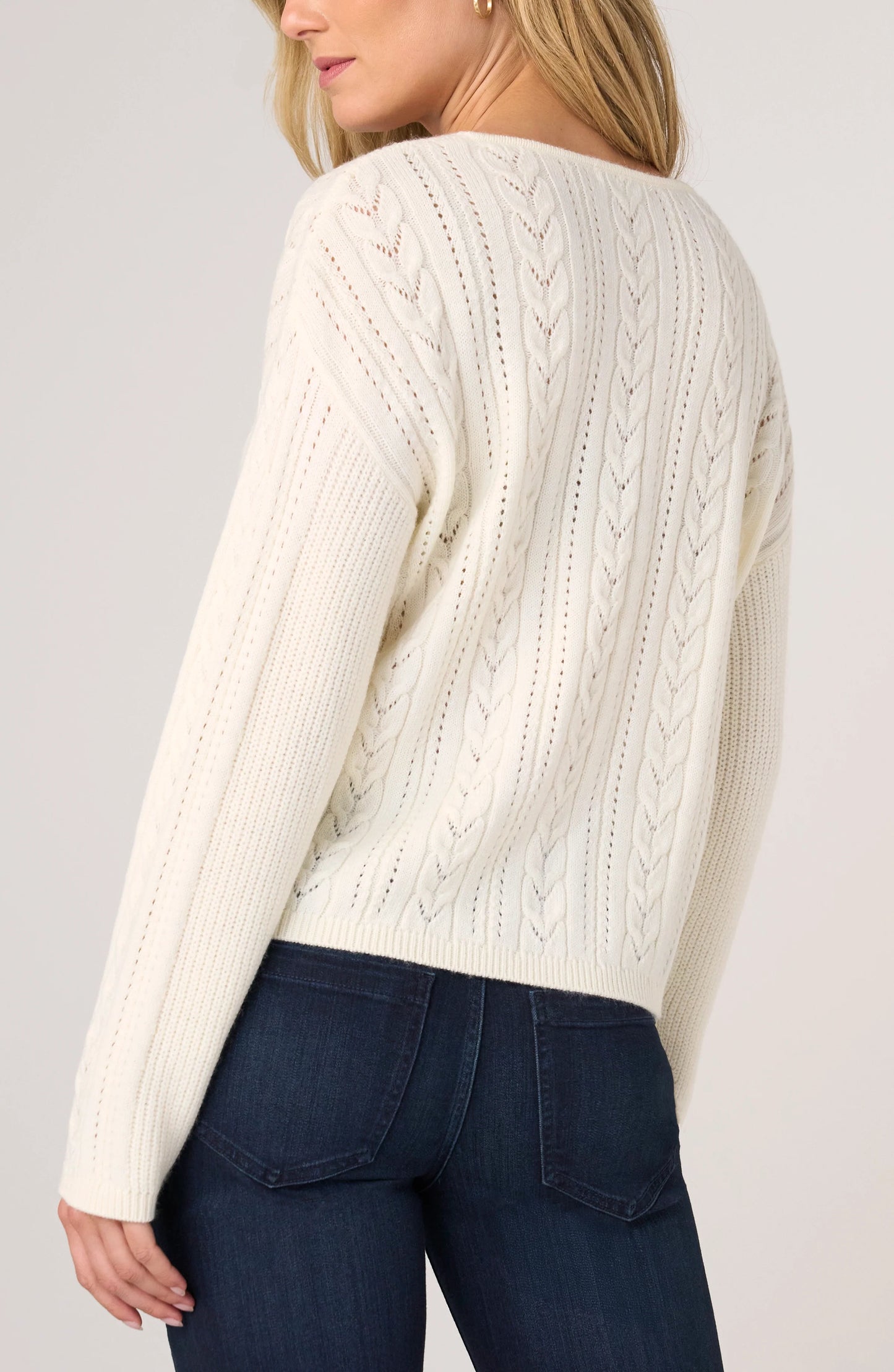 LIVERPOOL V-NECK DROP SHOULDER SWEATER