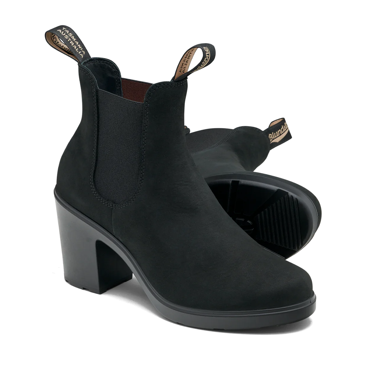 BLUNDSTONE WOMENS HIGH HEEL BLACK