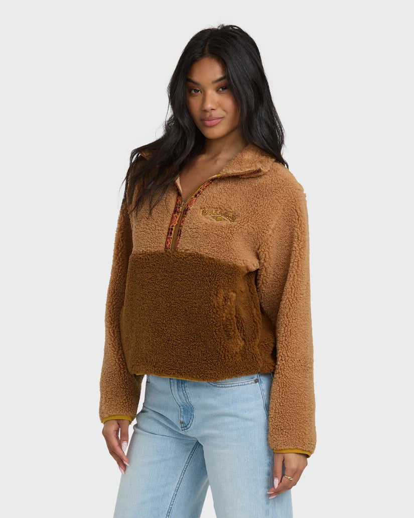 BILLABONG HORIZON MOCK NECK HALF ZIP SWEATER