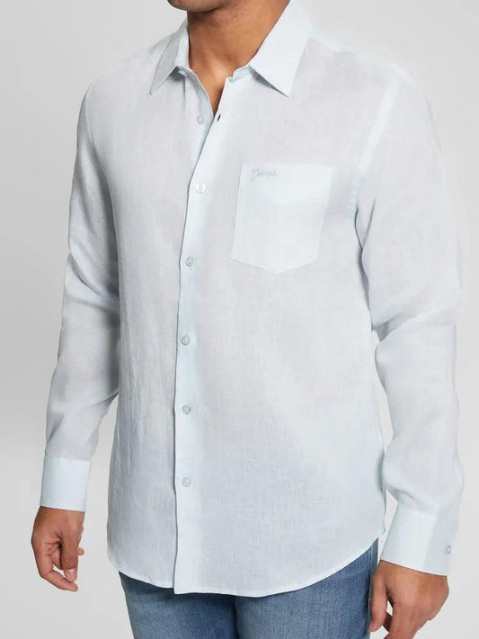 GUESS LS ISLAND LINEN SHIRT - Cottage Toys - Peterborough - Ontario - Canada