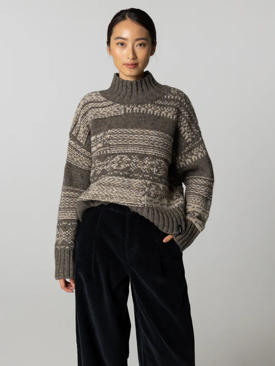 FINISTERRE IDLESS BROKEN FAIR ISLE SWEATER