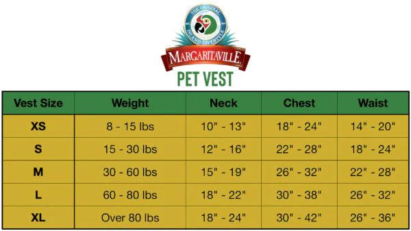 MARGARITTAVILLE PET VEST - Cottage Toys - Peterborough - Ontario - Canada