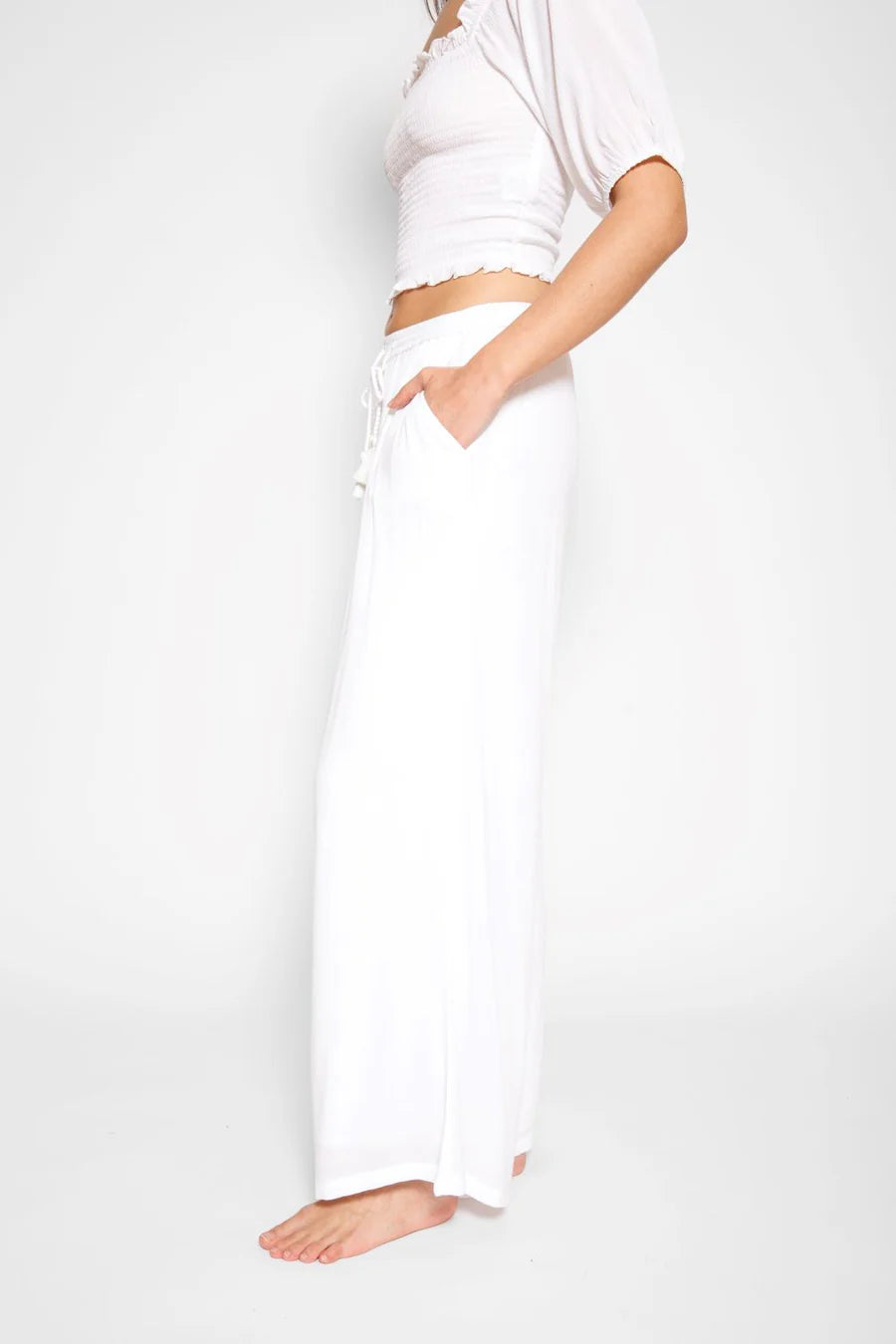 KOY RESORT MIAMI TIE FRONT PANT
