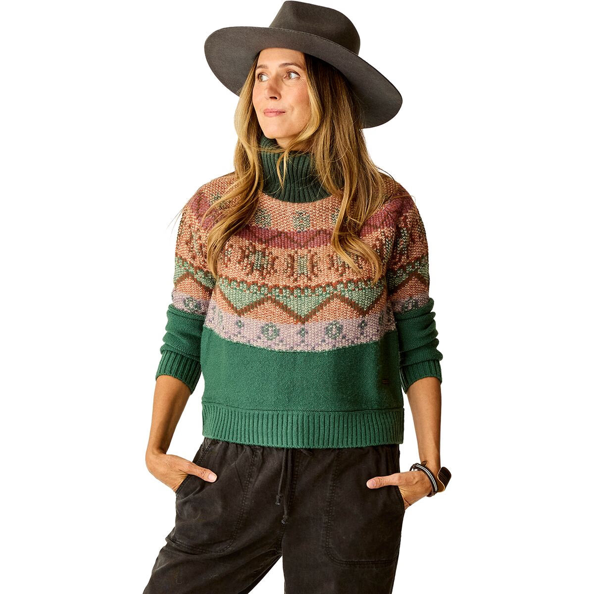 CARVE NEVE FAIRISLE TURTLENECK