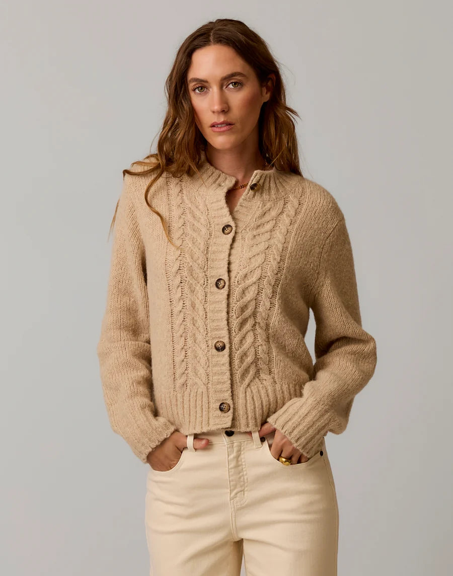 CARVE POPPY CROPPED CARDIGAN