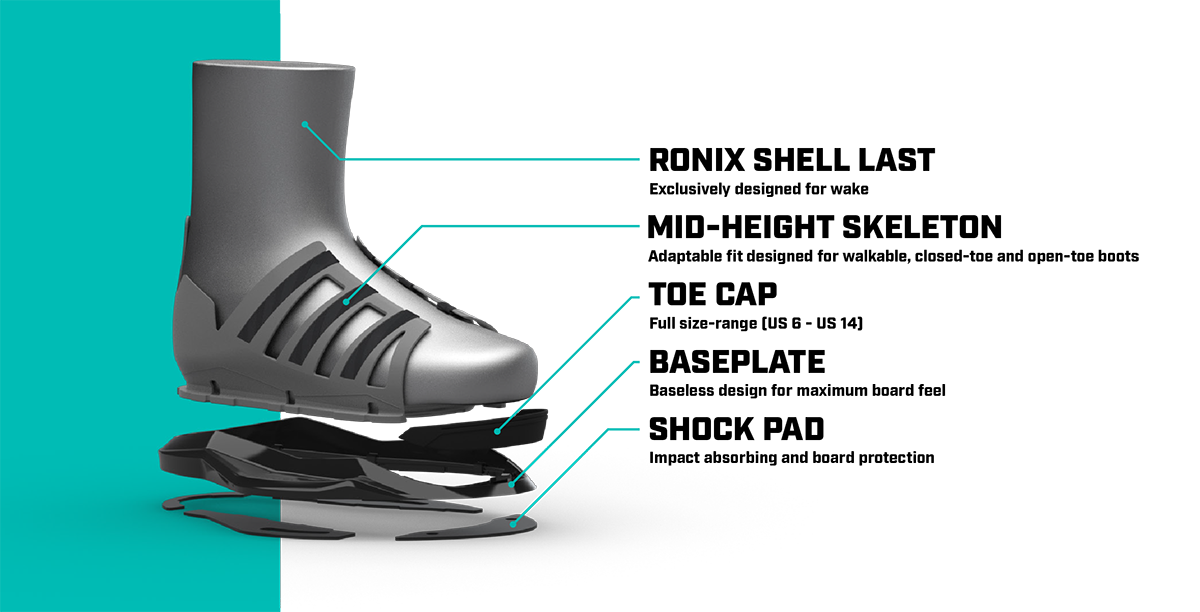 RONIX VISION KIDS WAKEBOARD BOOT
