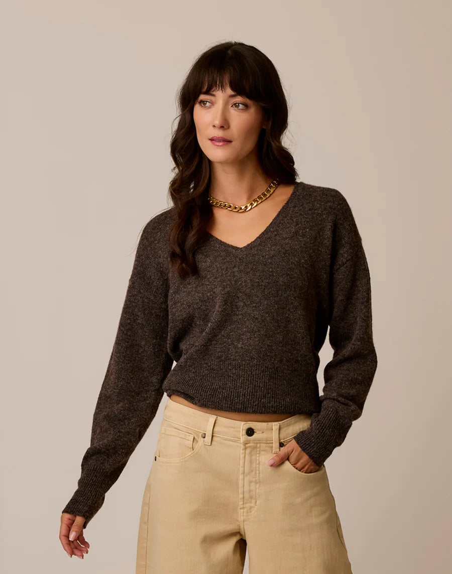 CARVE RUTH REVERSIBLE FUZZY SWEATER