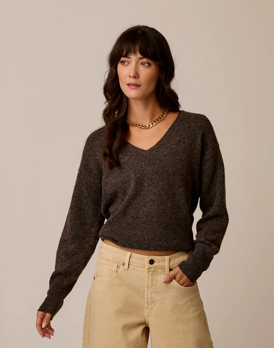 CARVE RUTH REVERSIBLE FUZZY SWEATER