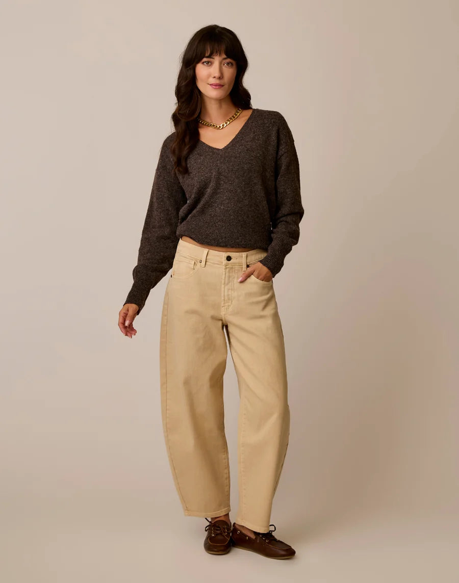 CARVE RUTH REVERSIBLE FUZZY SWEATER