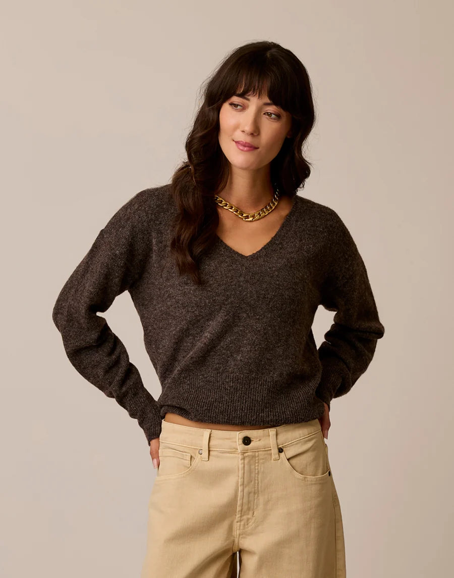 CARVE RUTH REVERSIBLE FUZZY SWEATER