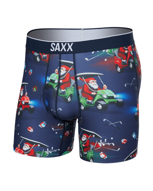 SAXX VOLT BREATHABLE MESH BOXER HOLIDAY THEME