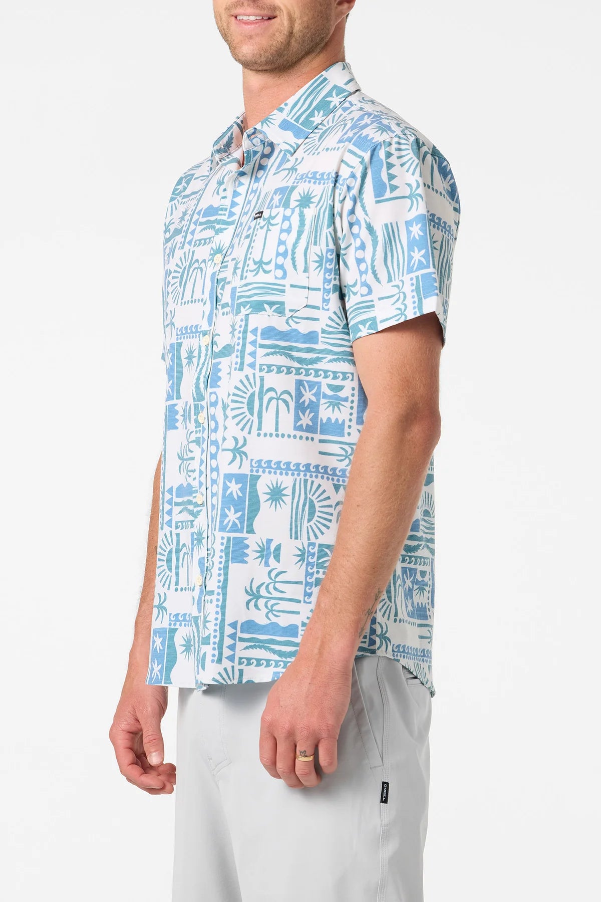 O'NEILL UPF SLUB STANDARD SS WOVEN SHIRT