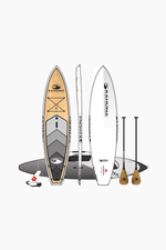 KAHUNA EPIC KING BAMBOO 11.6' SUP PACKAGE