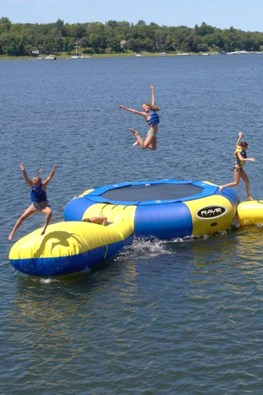 Rave Aqua Jump 150 Water Park (with 15' Trampoline) - Cottage Toys - Peterborough - Ontario - Canada